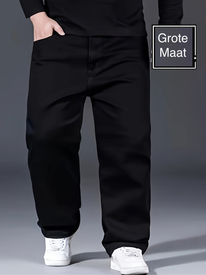 Heren Jeans | Wijde Pijpen & Gewassen Look | Gemiddelde rekbaarheid | Modieuze