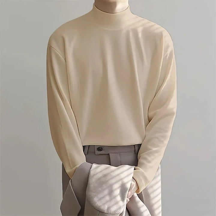 Elegante en knusse coltrui voor heren met zacht fleece en strak ontwerp | Oscar