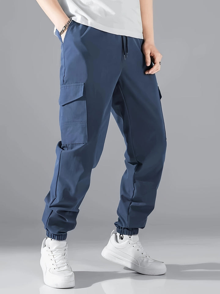 Heren Cargo Broek | Baggy & Comfortabel | Elastische Taille & Multi-Zakken | Streetwear