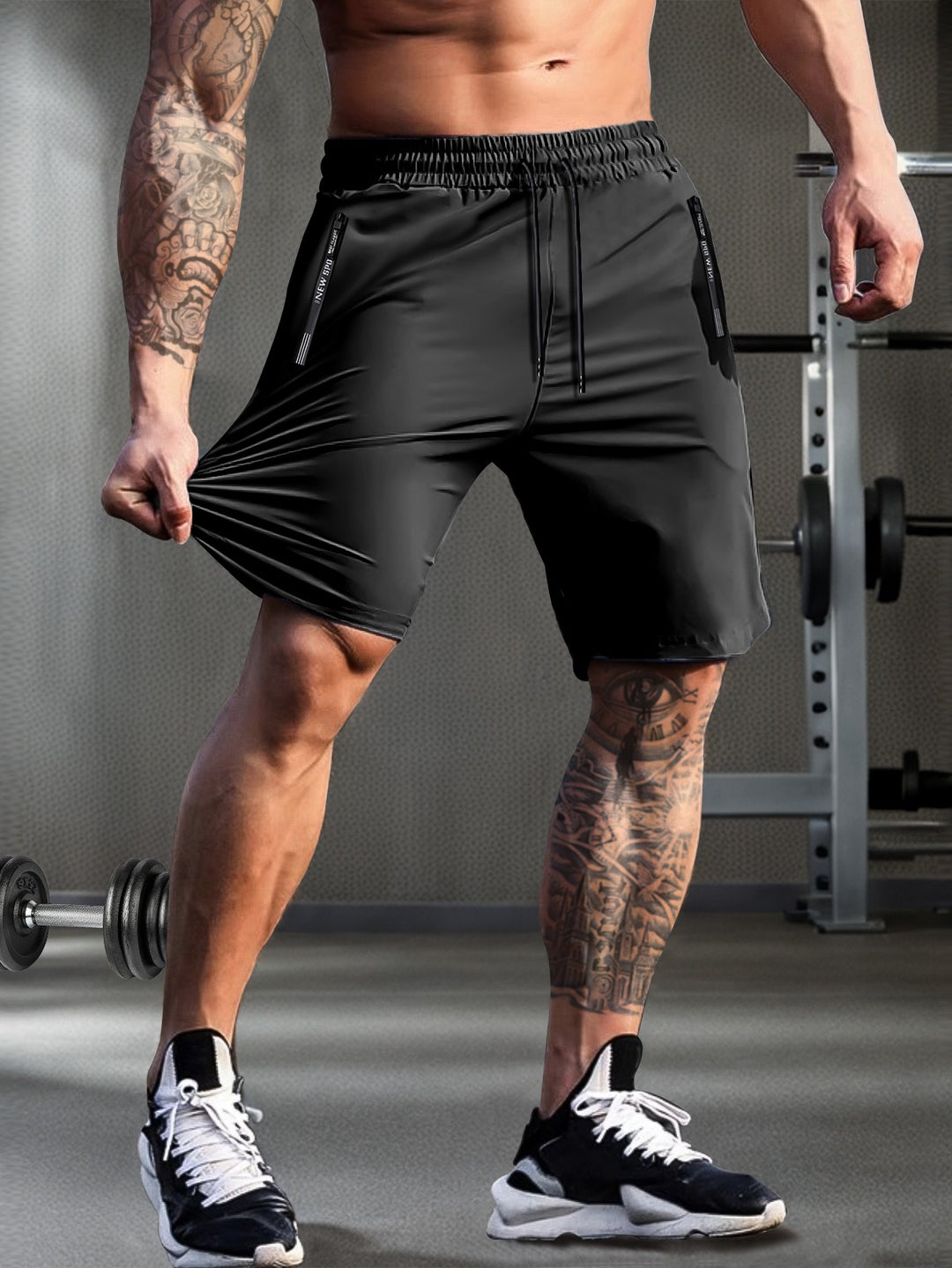 Heren Sneldrogend Shorts | Licht & Ademend | Ritssluiting en Trekkoord | Zomer