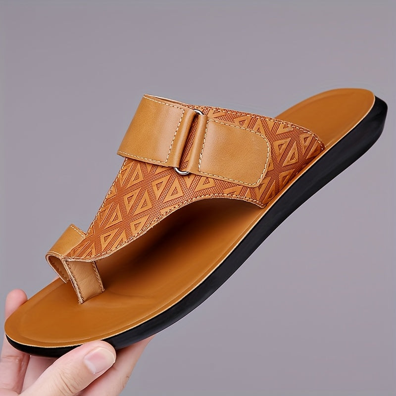Heren Slippers | Verstelbare Band | Lichtgewicht & Antislip | PU Materiaal