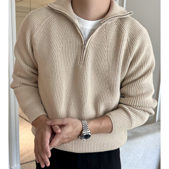 Truien Heren | Chunky Knit | Half Zip | Klassiek Design