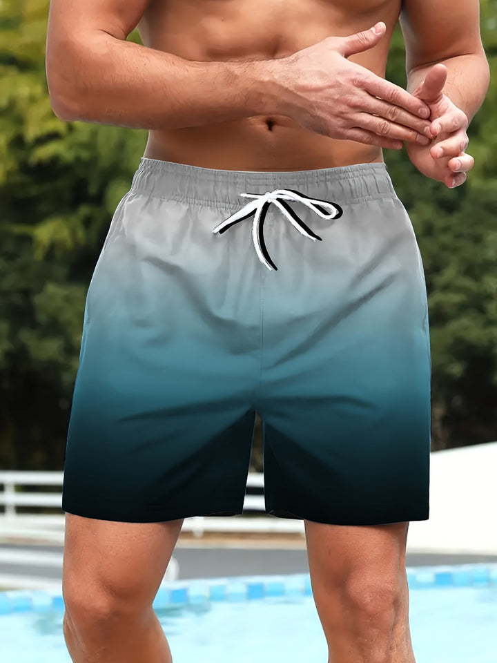 Heren Strandshorts | Kleurverloop & Trekkoord | Met Zakken | Casual Zomerlook