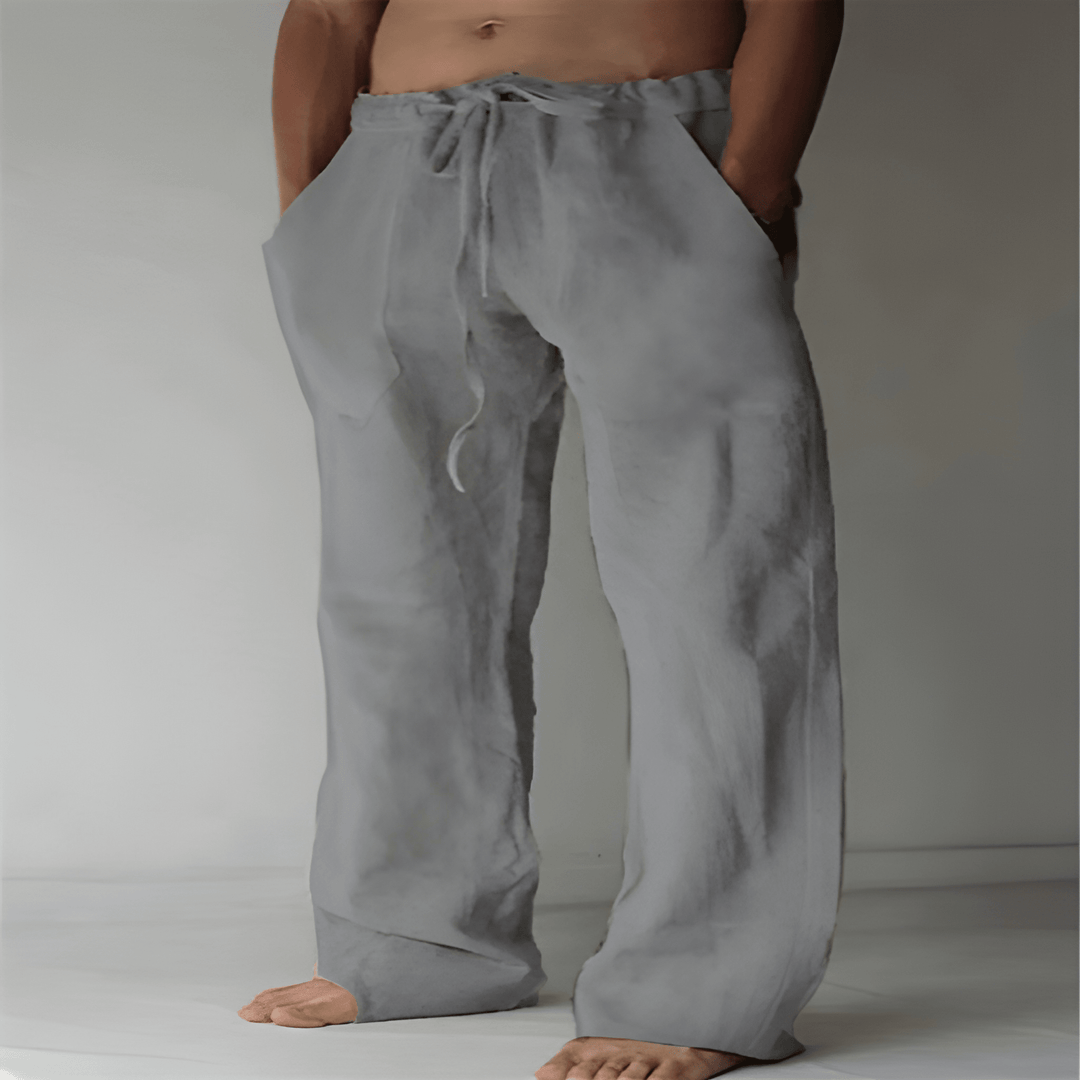 Heren Broek | Wijde Pijpen | Trekkoord | Zomer