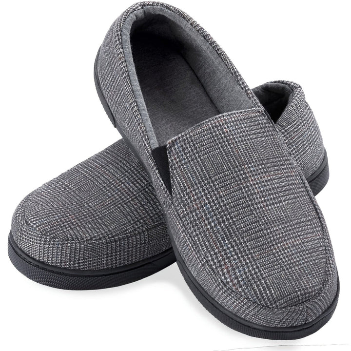 Loafers Heren | Warme Instappers | Geruit Design & Antislip Zool