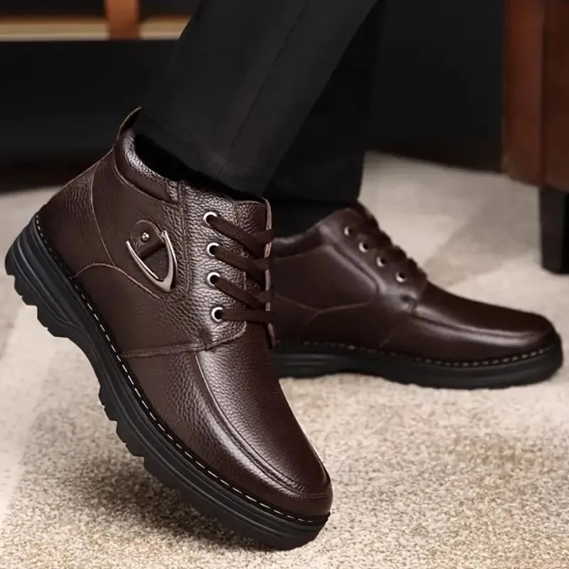 Heren Schoenen | Premium Elegant | Vetersluiting | Enkelhoog