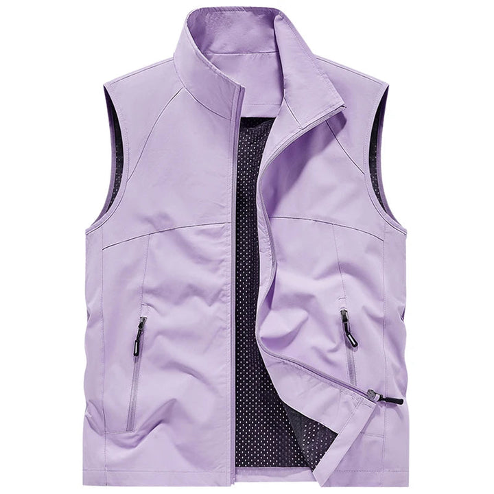 Heren Bodywarmer | Slimfit | Hoge Kraag | Zomer