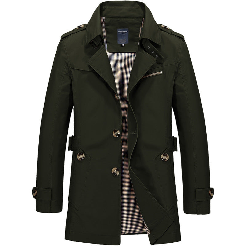 Winterjas Heren | Klassieke Trench Style | Stijlvolle Lange Jas