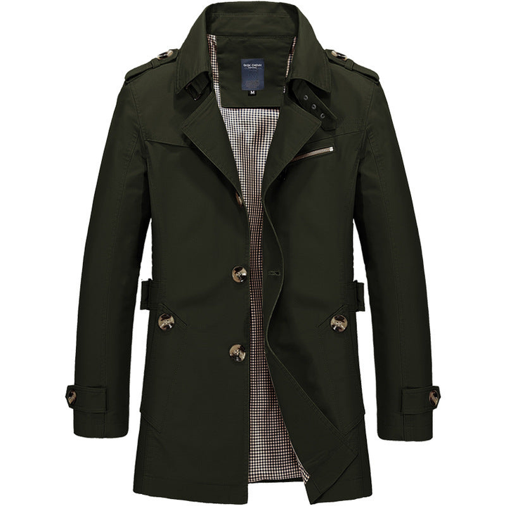 Winterjas Heren | Klassieke Trench Style | Stijlvolle Lange Jas