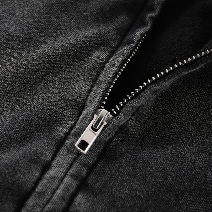 Winterjas Heren | Casual Hoodie Jas | Ritssluiting & Losse Pasvorm