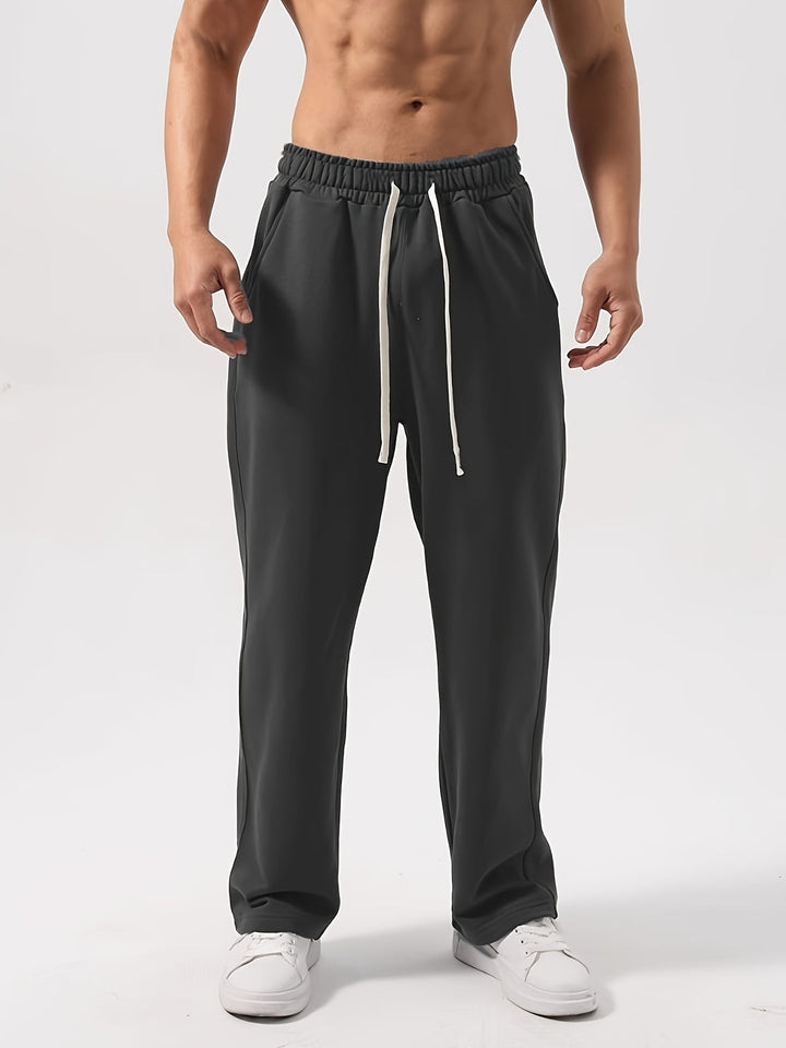 Heren Sweatpants | Trekkoord & Zakken | Ademend Polyester voor Joggen & Buiten