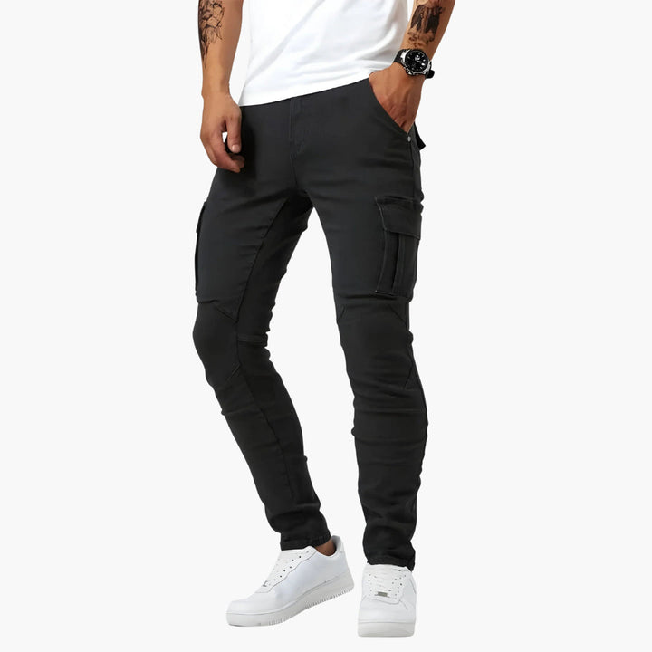 Heren Broek | Slimfit | Cargo Zakken | Herfst