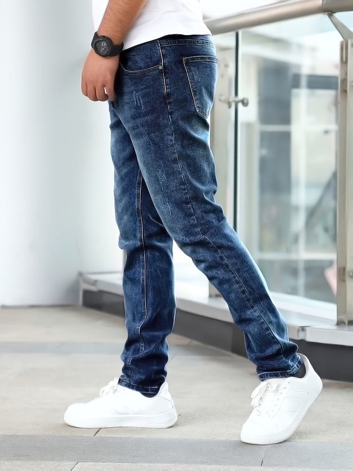 Heren Casual Jeans | Medium Stretch & Klassiek Design | Denimbroek