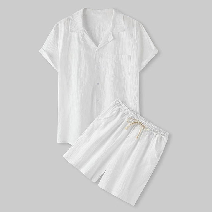 Heren Zomer Set | Stijlvol & Ademend | Shirt met Shorts