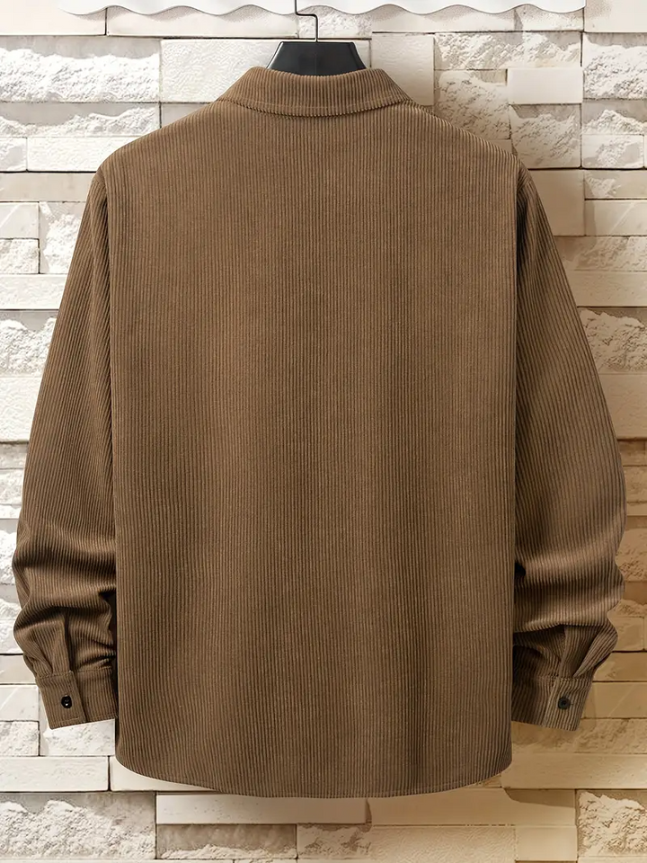 Heren Overhemd | Comfortabel & Trendy | Ribstof Design | Casual Kleding