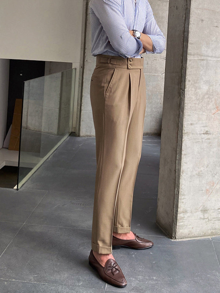 Heren Pantalon | Hoge Taille | Gurkha Model | Elegant & Zakelijk
