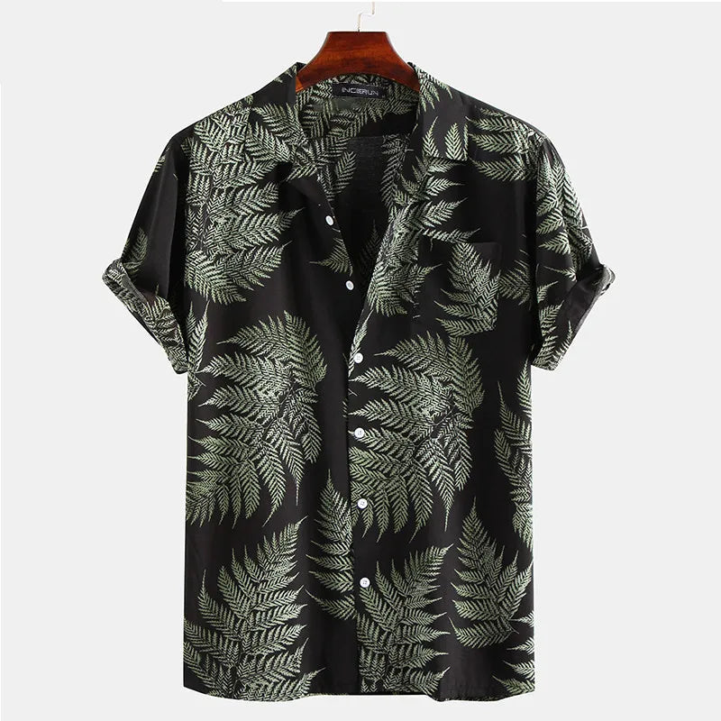 Heren Shirt | Retro | Tropisch | Korte Mouw | Zomer
