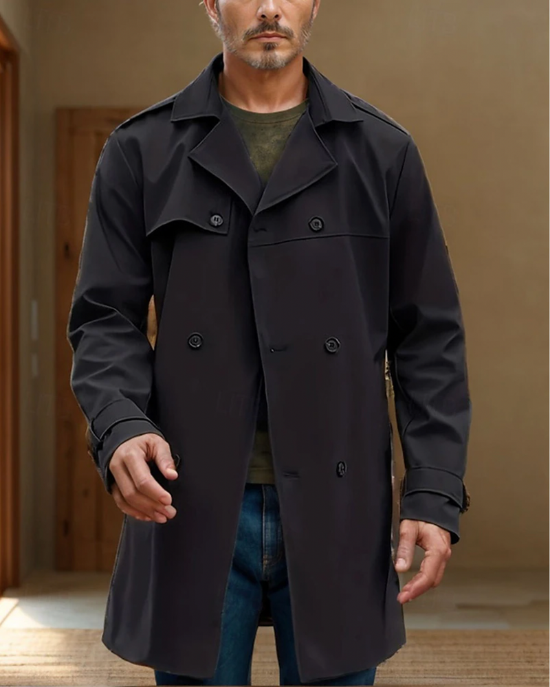 Klassieke en unieke Trenchcoat voor heren met iconische stijl en ultiem comfort | Brent