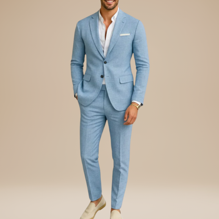 Heren Pak | Lichtgewicht Tweedelig Kostuum | Elegante Kleding