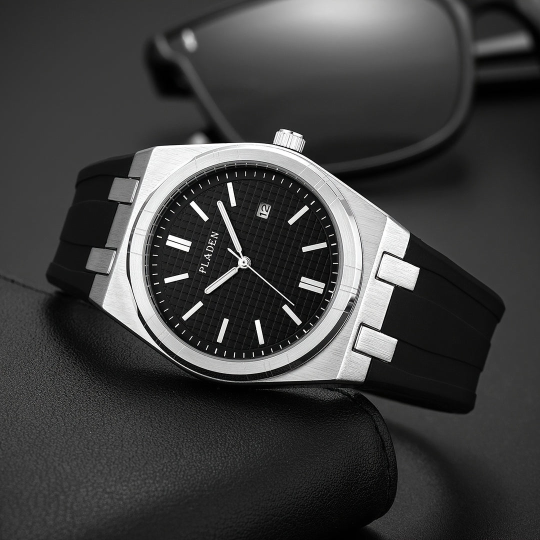 Heren Horloge | Minimalistisch | Datumfunctie | Siliconen Band | Zomer