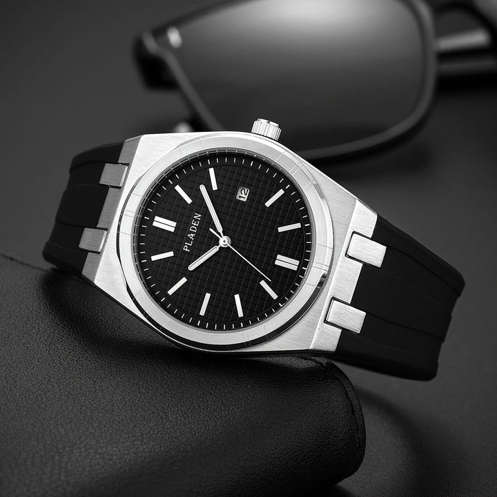 Heren Horloge | Minimalistisch | Datumfunctie | Siliconen Band | Zomer
