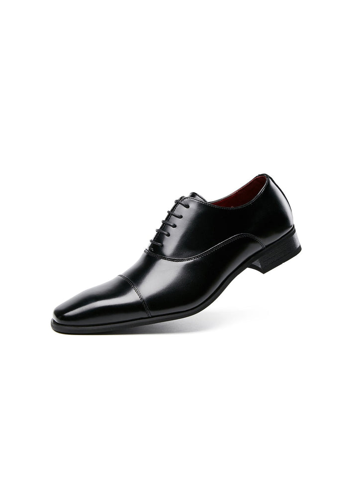 Heren Veterschoenen | Echt Leer | Gepolijste Afwerking & Klassiek Design | Formeel & Comfortabel