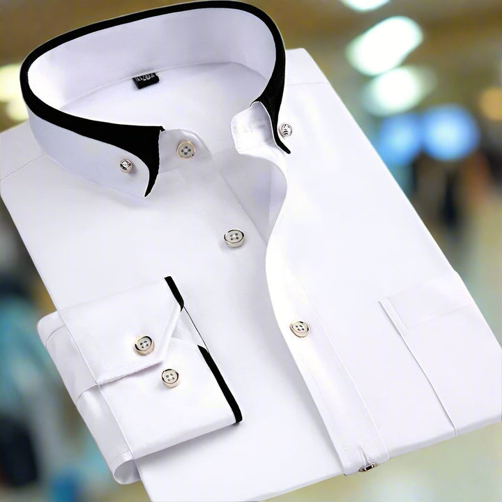 Heren overhemd | Slim Fit & Zakelijk | Formeel Overhemd met Knoopsluiting