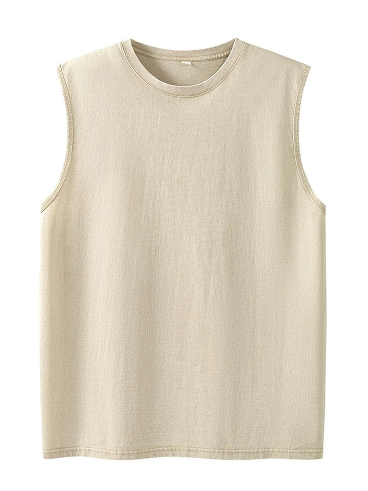 Heren Top | Mouwloze Top | Ronde Hals | Zomer