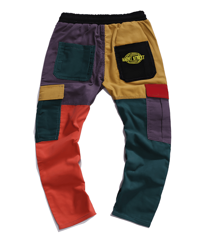 Heren Joggingbroek | Corduroy Look | Elastische Taille & Patchwork | Polyester