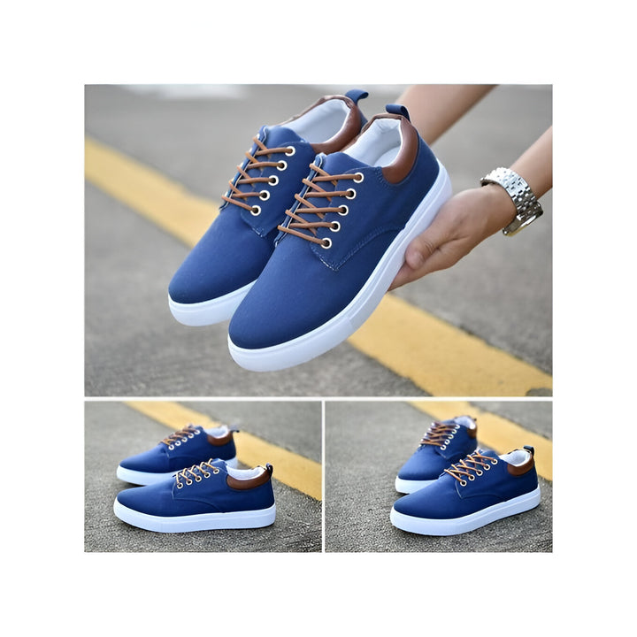 Heren Canvas Sneakers | Ademend & Lichtgewicht | Casual & Comfortabel | Vetersluiting