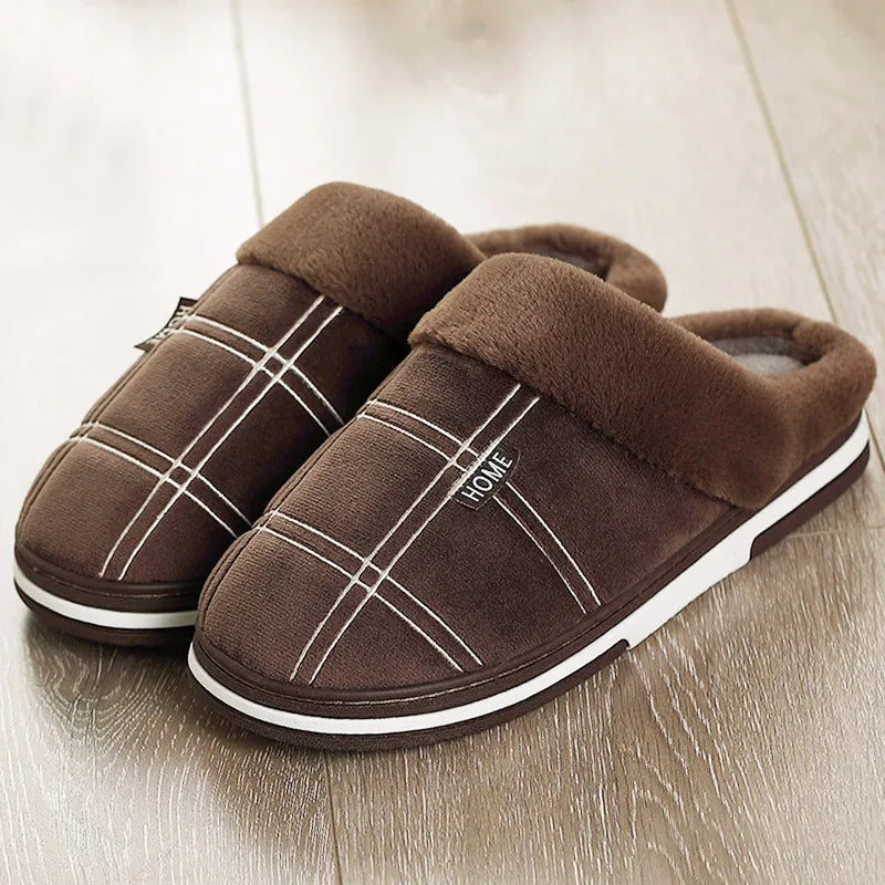 Warme Heren Pantoffels | Zachte Binnenvoering | Anti-Slip Zoo