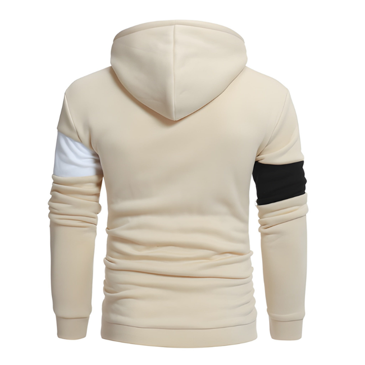 Sweater Heren | Sportieve Hoodie | Colorblock Design & Warm Kleding