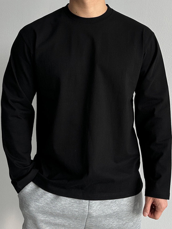 Heren T-shirt | Lange Mouwen & Ronde Hals | Stretch & Comfort | Lente Look