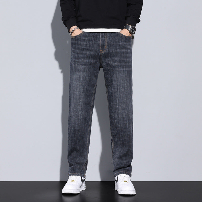 Heren Baggy Jeans | Grijs Washed | Losvallende Pasvorm | Denim Katoen