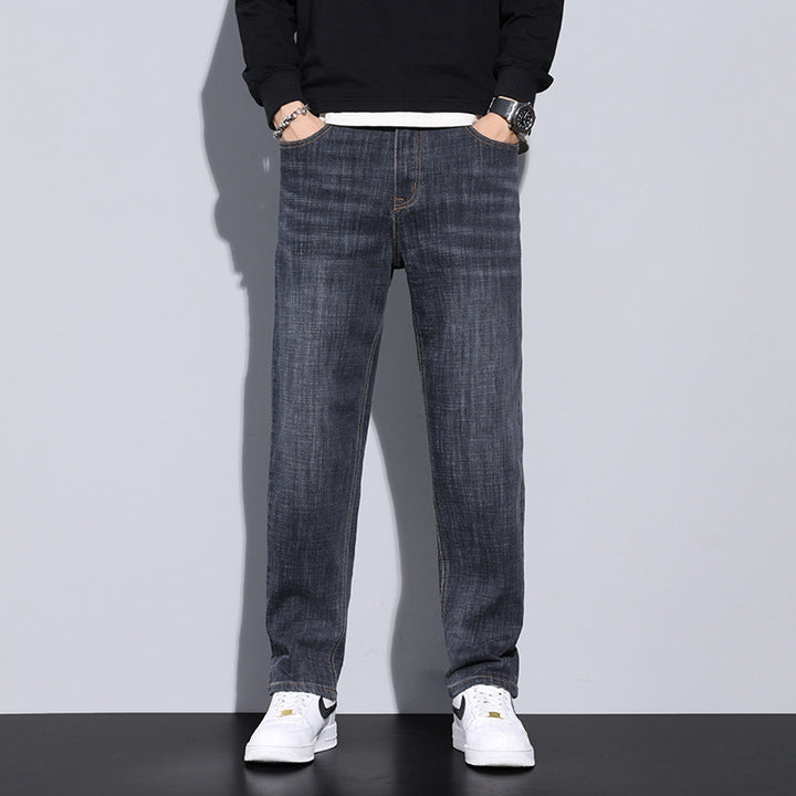 Heren Baggy Jeans | Grijs Washed | Losvallende Pasvorm | Denim Katoen