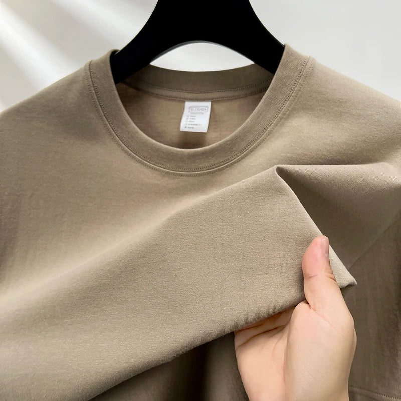 Heren T-shirt | Ademend & Losvallend | Zomer | Effen Kleur