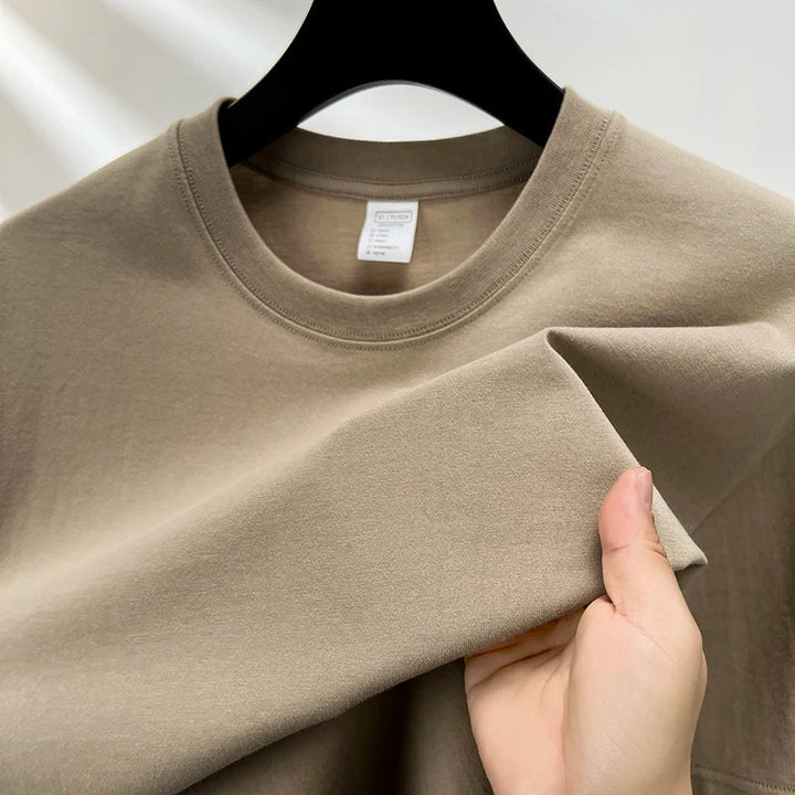Heren T-shirt | Ademend & Losvallend | Zomer | Effen Kleur