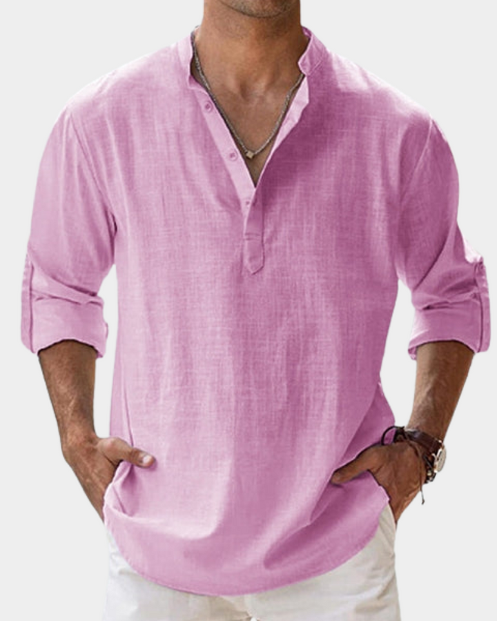 Heren Shirt | Straight | Lange Mouw | Zomer