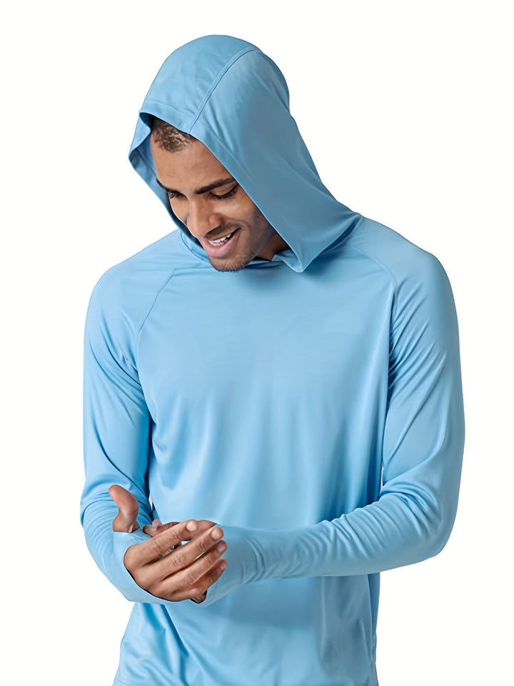 Heren Shirt met Capuchon | Sneldrogend & Ademend | Lichtgewicht Polyester