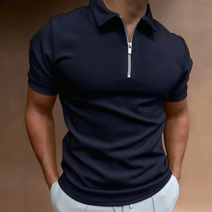 Heren Polo | Slimfit | Halve Rits | Zomer