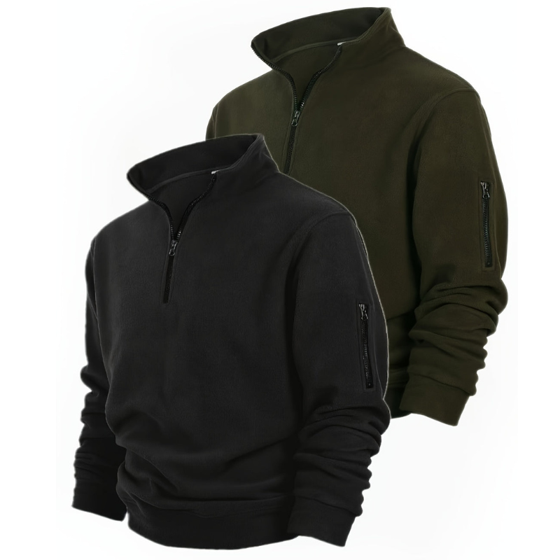 Truien Heren | Half-Zip | Comfortabel & Casual | Effen Design