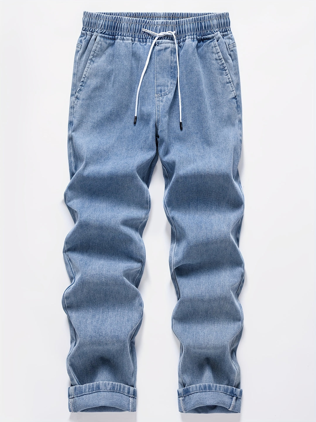 Heren Jeans | Trekkoordsluiting | Casual & Komfortabel | Buitenactiviteiten | Denim