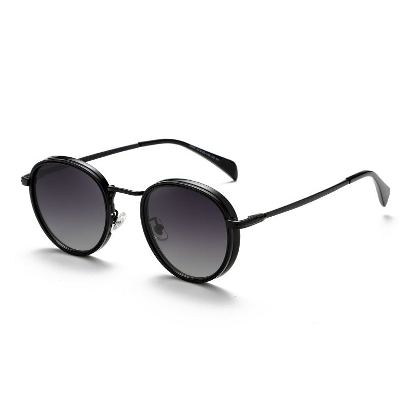Heren Zonnebril | Ronde Vorm | 100% UV-Bescherming | Tijdloos Design