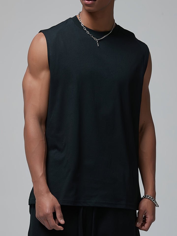 Heren Tanktop | Mouwloos & Lichtgewicht | Effen Design | Zomer Casual