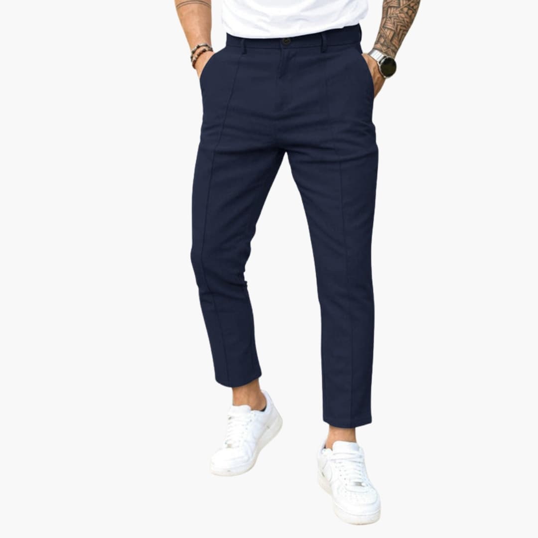Heren Pantalon | Slimfit | Smalle Pijpen | Zomer