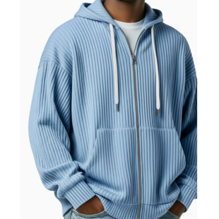 Vest Heren | Gebreide Cardigan met Capuchon | Comfortabel & Casual