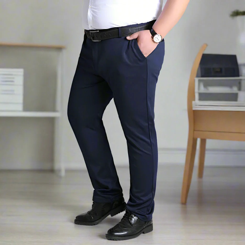 Heren Broeken | Zakelijk Casual | Elastisch & Ademend | Grote Maten & Comfort Fit
