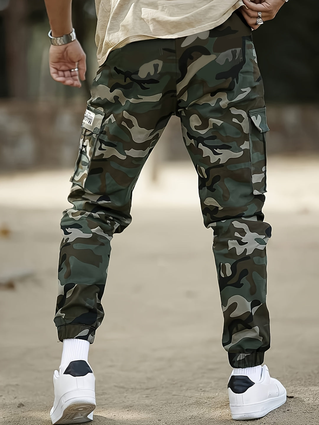 Heren Camouflage Cargobroek | Multifunctioneel voor Wandelen & Outdoor
