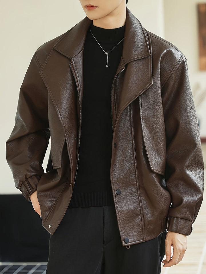 Heren Jas | Oversized | Met Brede Kraag | Lente