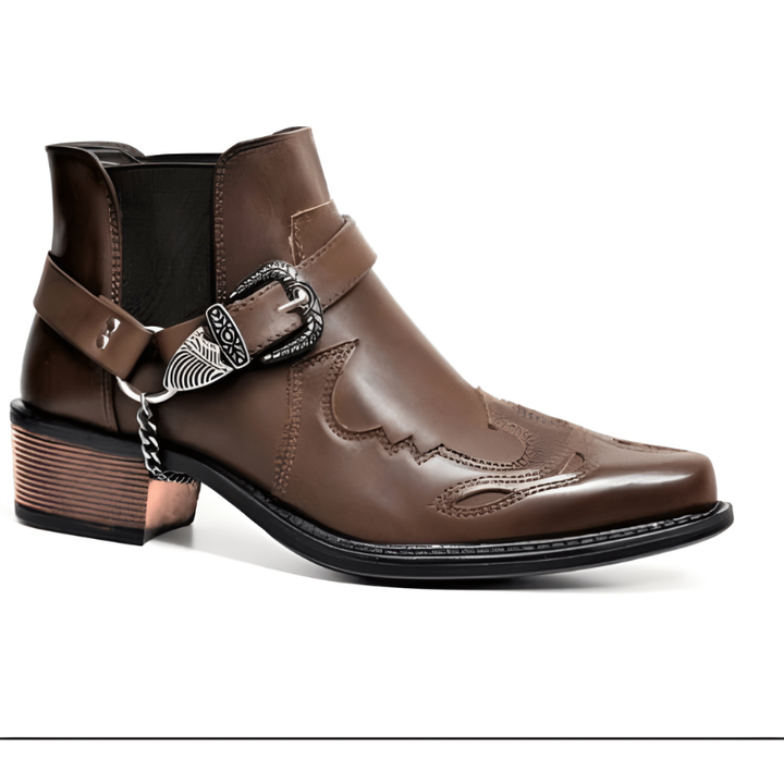 Laarzen Heren | Vintage Cowboy Boots | Puntneus | PU Leer Schoenen